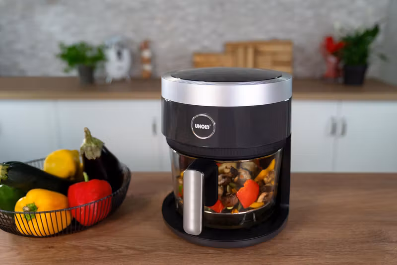 Unold 58695 varmluftsfritös Single 3,5 L fristående 1200 W svart