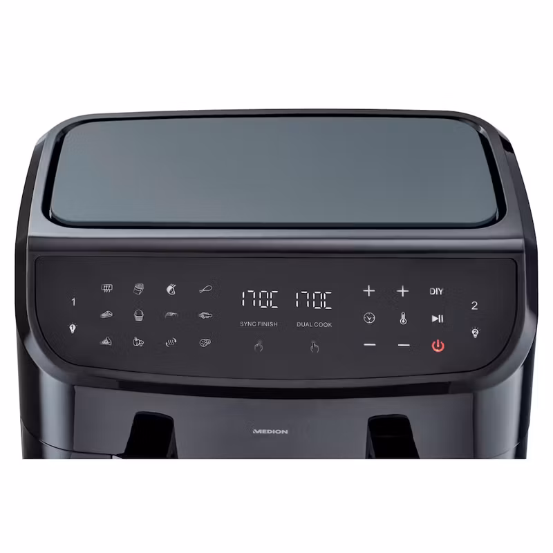 MEDION LIFE P20 Dubbel 8,7 L 2600 W varmluftsfritös Svart
