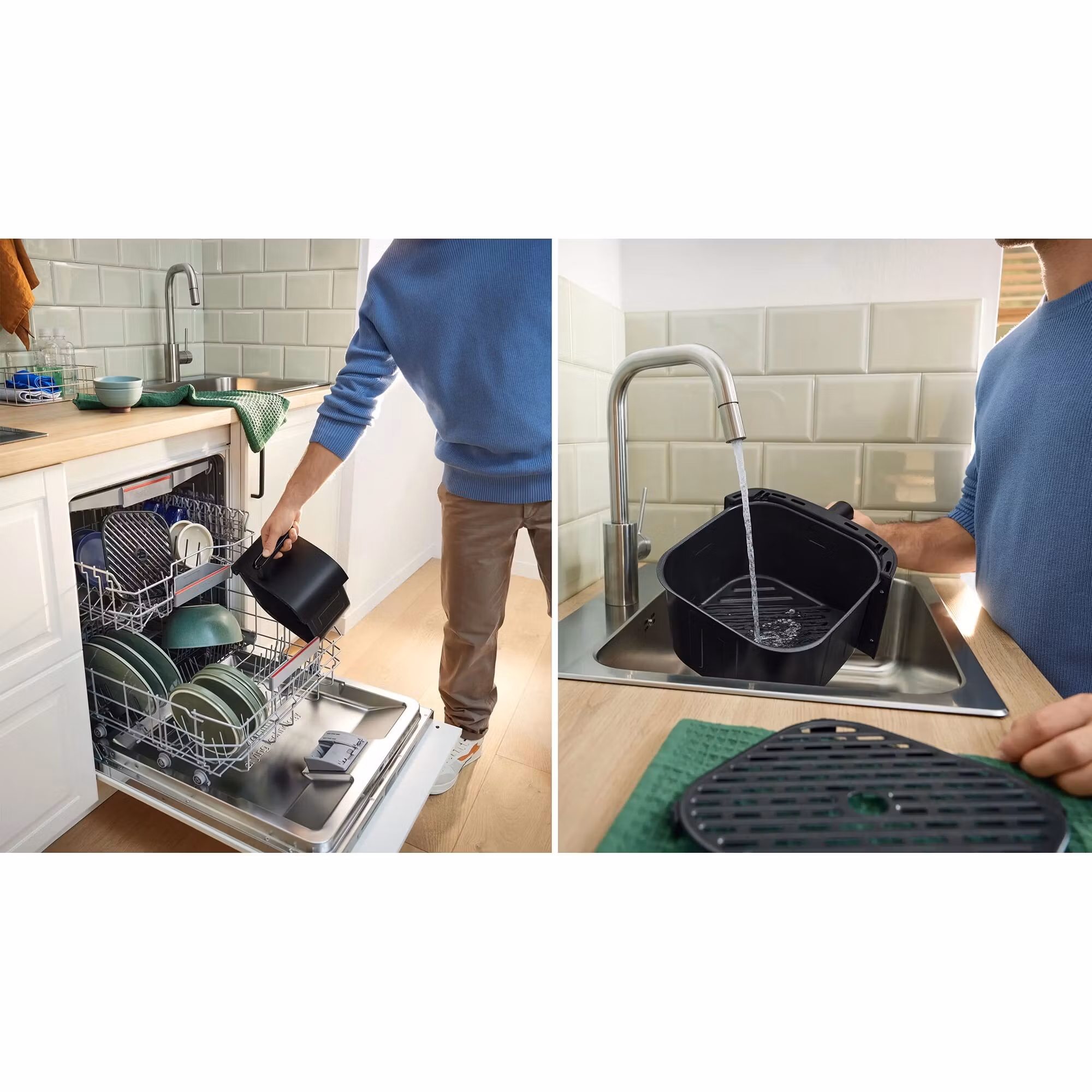 Bosch varmluftsfritös MAF462B0 Serie 4 (svart, 2 050 watt, korg 6,1 liter)