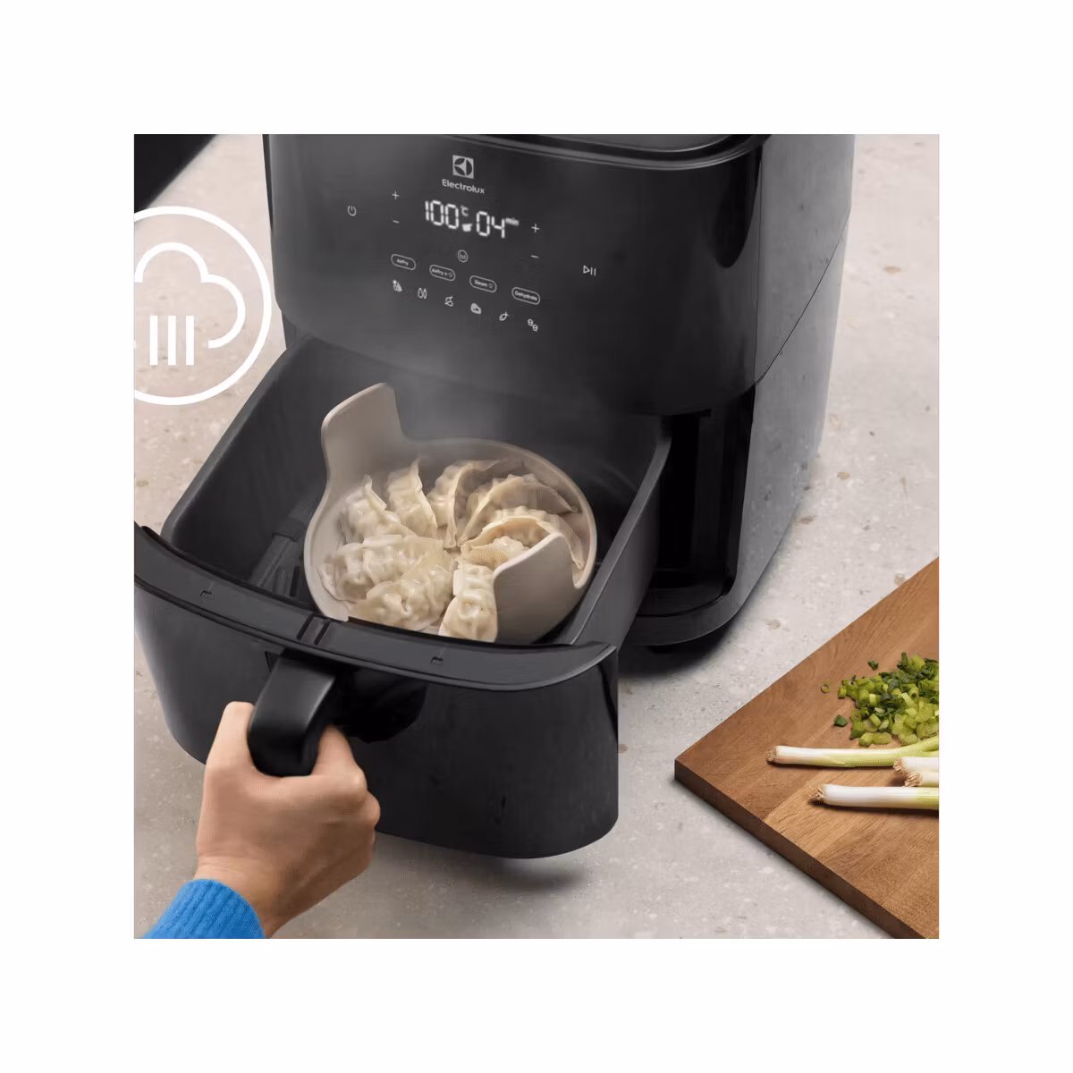 Electrolux EAF7SB enkel 6,9 L fristående 1700 W varmluftsfritös svart