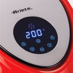 Ariete 4618 Airy Fryer XXL - Air Fryer - Fritera 2,5 kg pommes frites - 7 liter - Matlagning utan olja och fett - 1800 watt - Röd