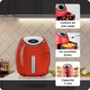 Ariete 4618 Airy Fryer XXL - Air Fryer - Fritera 2,5 kg pommes frites - 7 liter - Matlagning utan olja och fett - 1800 watt - Röd