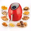 Ariete 4618 Airy Fryer XXL - Air Fryer - Fritera 2,5 kg pommes frites - 7 liter - Matlagning utan olja och fett - 1800 watt - Röd