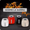 Ariete 4618 Airy Fryer XXL - Air Fryer - Fritera 2,5 kg pommes frites - 7 liter - Matlagning utan olja och fett - 1800 watt - Röd