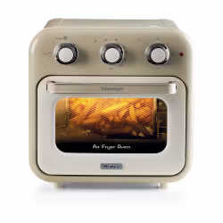 Ariete 4632 Air fryer and oven Vintage, 1400W, 2in1, Kapacitet 16L, Tillbehör ingår, Timer 60 minuter, Dubbelt glas, Beige