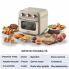 Ariete 4632 Air fryer and oven Vintage, 1400W, 2in1, Kapacitet 16L, Tillbehör ingår, Timer 60 minuter, Dubbelt glas, Beige
