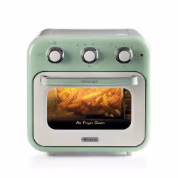 Ariete 4632 Air fryer och ugn Vintage, 1400W, 2in1, Kapacitet 16L, Tillbehör ingår, Timer 60 minuter, Dubbelt glas, Grön