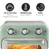 Ariete 4632 Air fryer och ugn Vintage, 1400W, 2in1, Kapacitet 16L, Tillbehör ingår, Timer 60 minuter, Dubbelt glas, Grön
