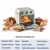 Ariete 4632 Air fryer och ugn Vintage, 1400W, 2in1, Kapacitet 16L, Tillbehör ingår, Timer 60 minuter, Dubbelt glas, Grön