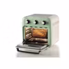 Ariete 4632 Air fryer och ugn Vintage, 1400W, 2in1, Kapacitet 16L, Tillbehör ingår, Timer 60 minuter, Dubbelt glas, Grön