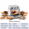 Ariete 4632 Air fryer och ugn Vintage, 1400W, 2in1, kapacitet 16L, tillbehör ingår, timer 60 minuter, dubbelt glas, blå