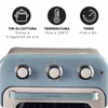 Ariete 4632 Air fryer och ugn Vintage, 1400W, 2in1, kapacitet 16L, tillbehör ingår, timer 60 minuter, dubbelt glas, blå
