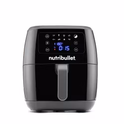 NutriBullet XXL Digital Air Fryer Single 7 L fristående 1800 W varmluftsfritös svart