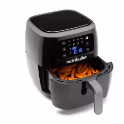 NutriBullet XXL Digital Air Fryer Single 7 L fristående 1800 W varmluftsfritös svart
