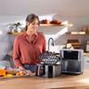 NutriBullet CrispLite Vision Single 8 L fristående 2000 W varmluftsfritös svart
