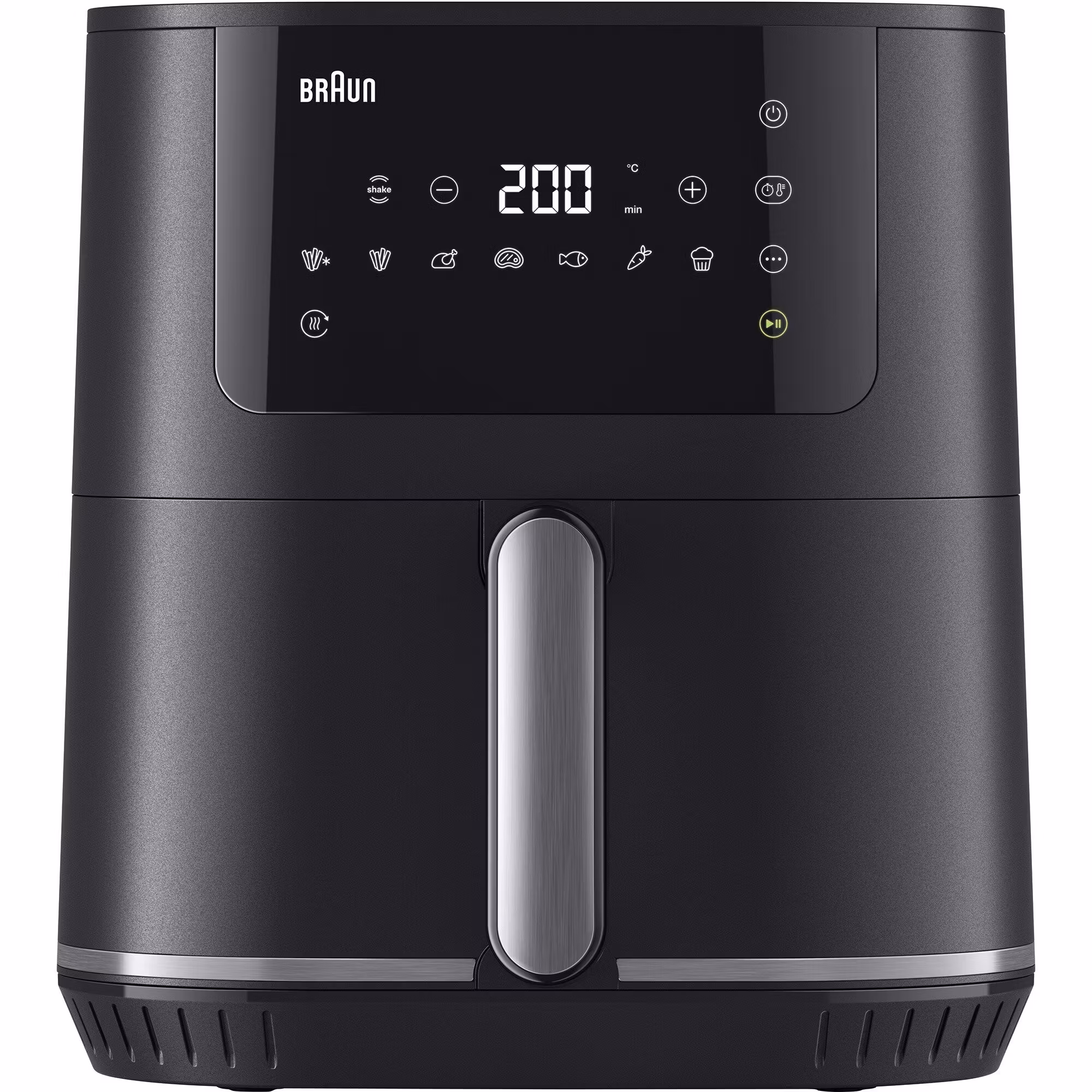Braun Houshold varmluftsfritös MultiFry 5, HF 5034I (svart, 1,700 watts, korg 6.0 liters)