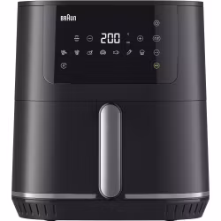 Braun Houshold varmluftsfritös MultiFry 5, HF 5034I (svart, 1,700 watts, korg 6.0 liters)