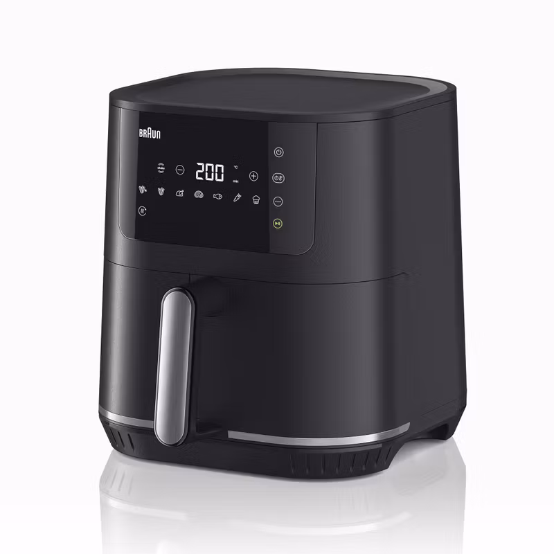 Braun Houshold varmluftsfritös MultiFry 5, HF 5034I (svart, 1,700 watts, korg 6.0 liters)
