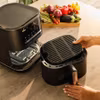 Braun HF 5075 Enkel fristående 2000 W varmluftsfritös svart, grå
