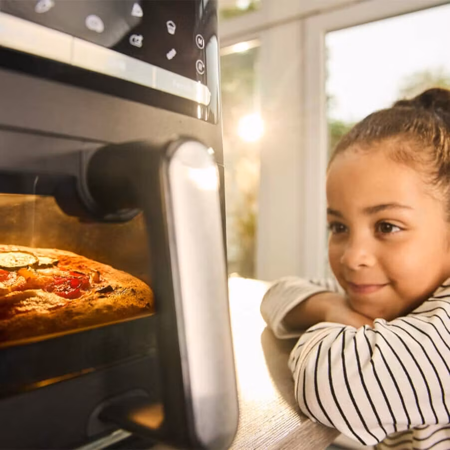 Braun HF 5075 Enkel fristående 2000 W varmluftsfritös svart, grå
