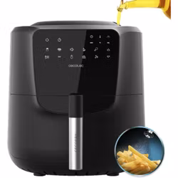 Cecotec varmluftsfritös CecoFry Rain (svart, 1 550 W, korg 5,5 liter, oljedispenser)
