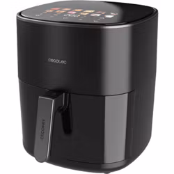 Cecotec Cecofry&Grill Duoheat 6500 svart airfryer, 2 200 watt, 6,5 liters korg, med insynsfönster och dubbelt värmeelement