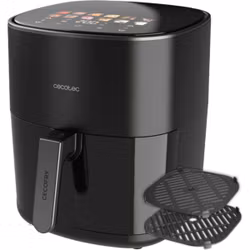 Cecotec Cecofry&Grill Duoheat 6500 svart airfryer, 2 200 watt, 6,5 liters korg, med insynsfönster och dubbelt värmeelement