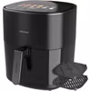 Cecotec Cecofry&Grill Duoheat 6500 svart airfryer, 2 200 watt, 6,5 liters korg, med insynsfönster och dubbelt värmeelement