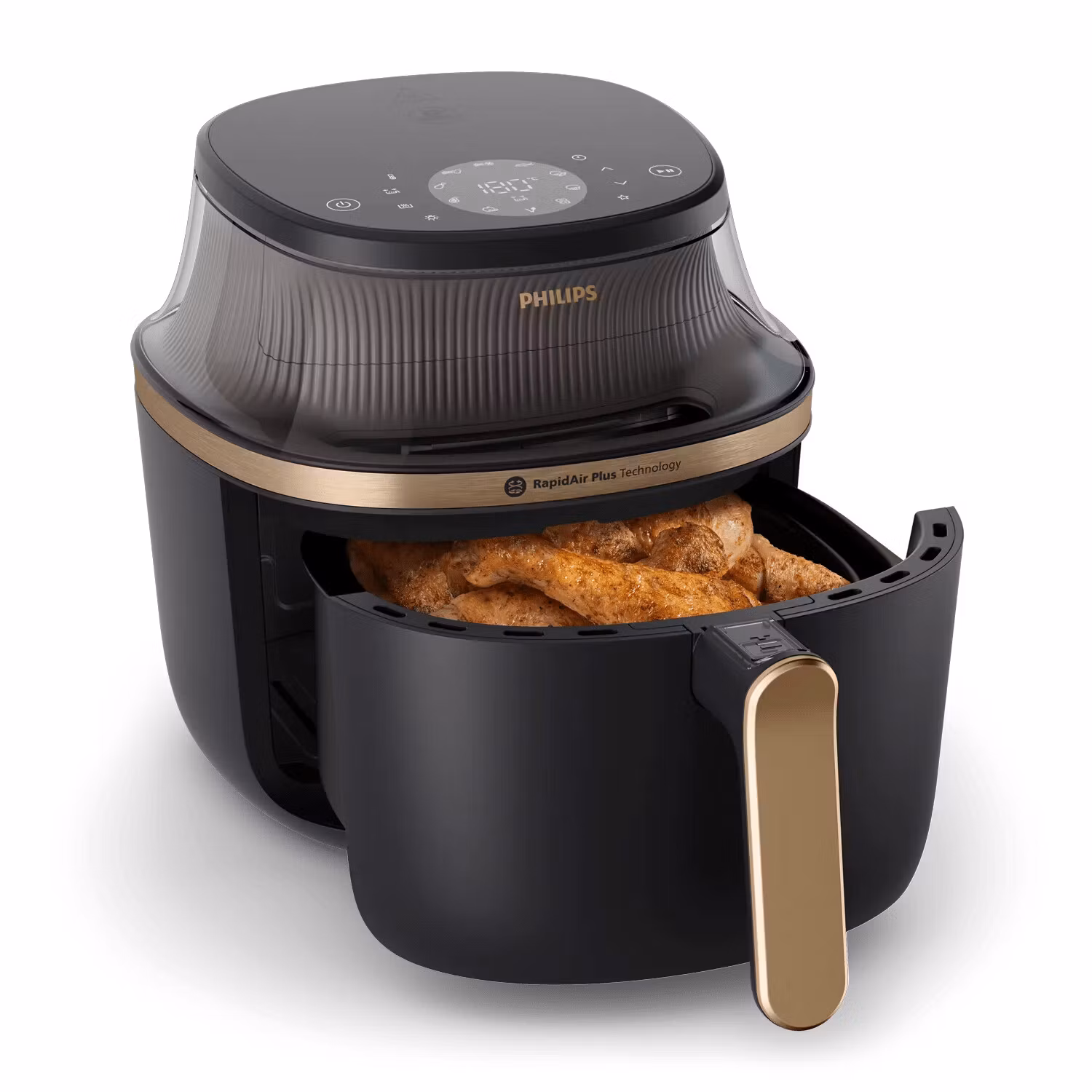 Philips 3000 series NA342/00 varmluftsfritös 7,2 L fristående 2000 W svart/koppar