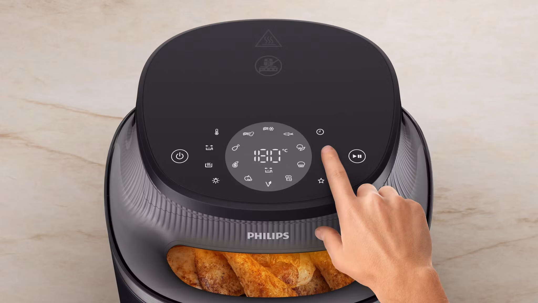 Philips 3000 series NA342/00 varmluftsfritös 7,2 L fristående 2000 W svart/koppar