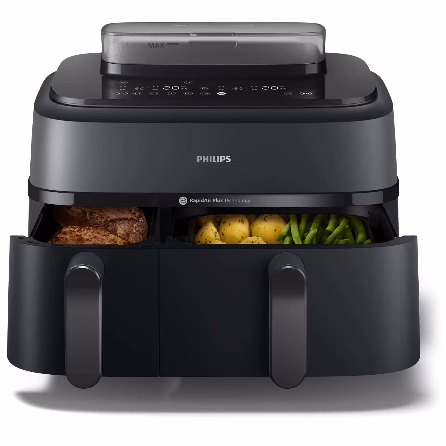 Philips 5000 series NA550/00 varmluftsfritös dubbel 9 L fristående 2750 W svart
