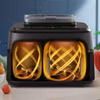 Philips 5000 series NA551/00 varmluftsfritös Dubbel 9 L fristående 2750 W Svart, Silver