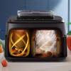 Philips 5000 series NA551/00 varmluftsfritös Dubbel 9 L fristående 2750 W Svart, Silver