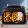Philips 5000 series NA551/00 varmluftsfritös Dubbel 9 L fristående 2750 W Svart, Silver