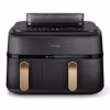 Philips 5000 series NA552/00 Airfryer Dubbel 9 L fristående 2750 W varmluftsfritös svart/guld