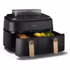 Philips 5000 series NA552/00 Airfryer Dubbel 9 L fristående 2750 W varmluftsfritös svart/guld