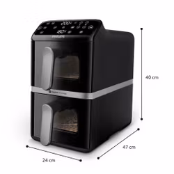 Philips 4000 series NA461/00 fritös dubbel 10 L fristående 2750 W varmluftsfritös svart, silver