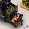 Philips 4000 series NA461/00 fritös dubbel 10 L fristående 2750 W varmluftsfritös svart, silver