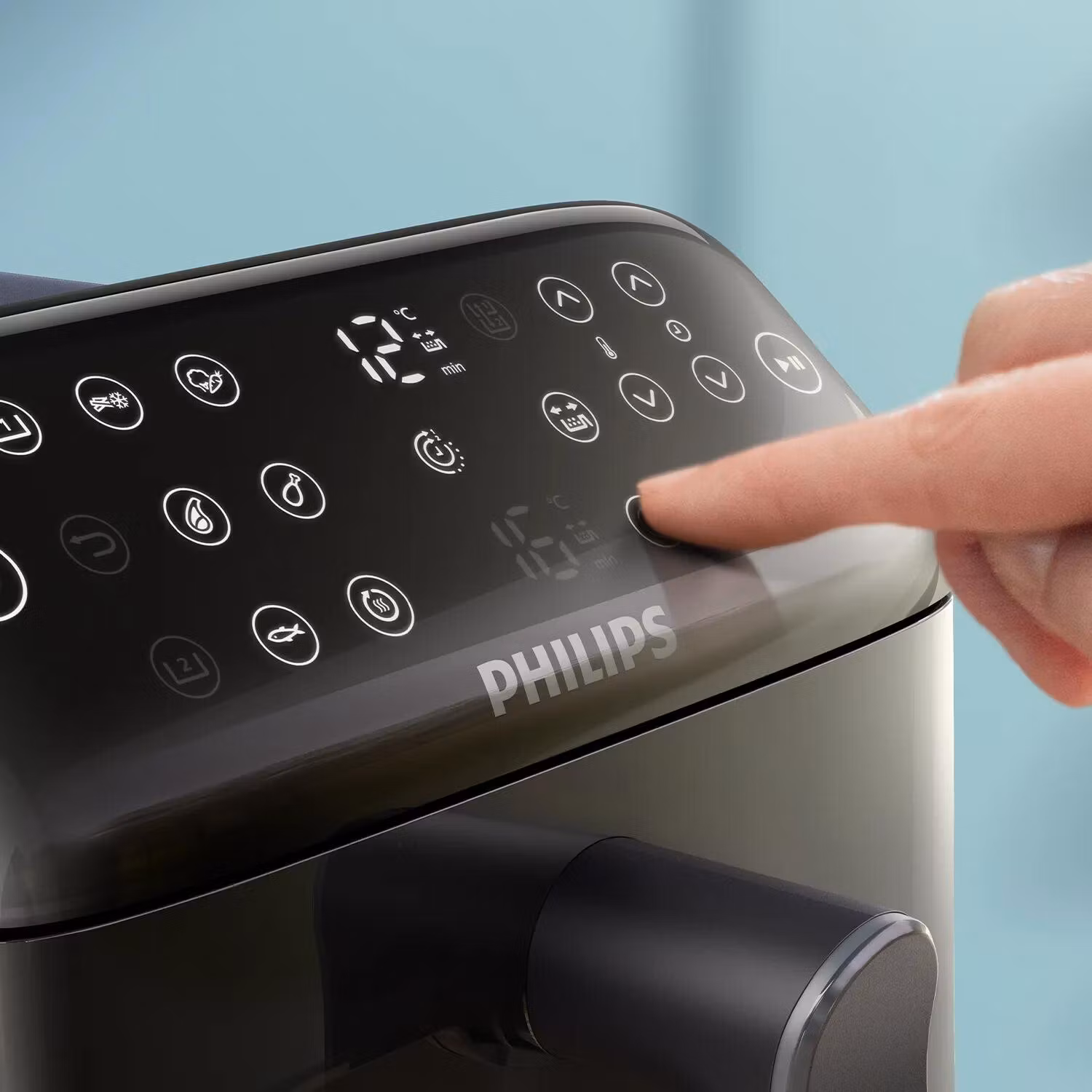 Philips 4000 series Dual Stack Airfryer Vertical Basket 10L Double Stand-alone 2750 W varmluftsfritös svart