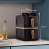 Philips 4000 series Dual Stack Airfryer Vertical Basket 10L Double Stand-alone 2750 W varmluftsfritös svart