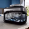 Philips 5000 series NA565/02 fritös Dubbel 9,5 L fristående 2750 W varmluftsfritös svart, silver, rostfritt stål