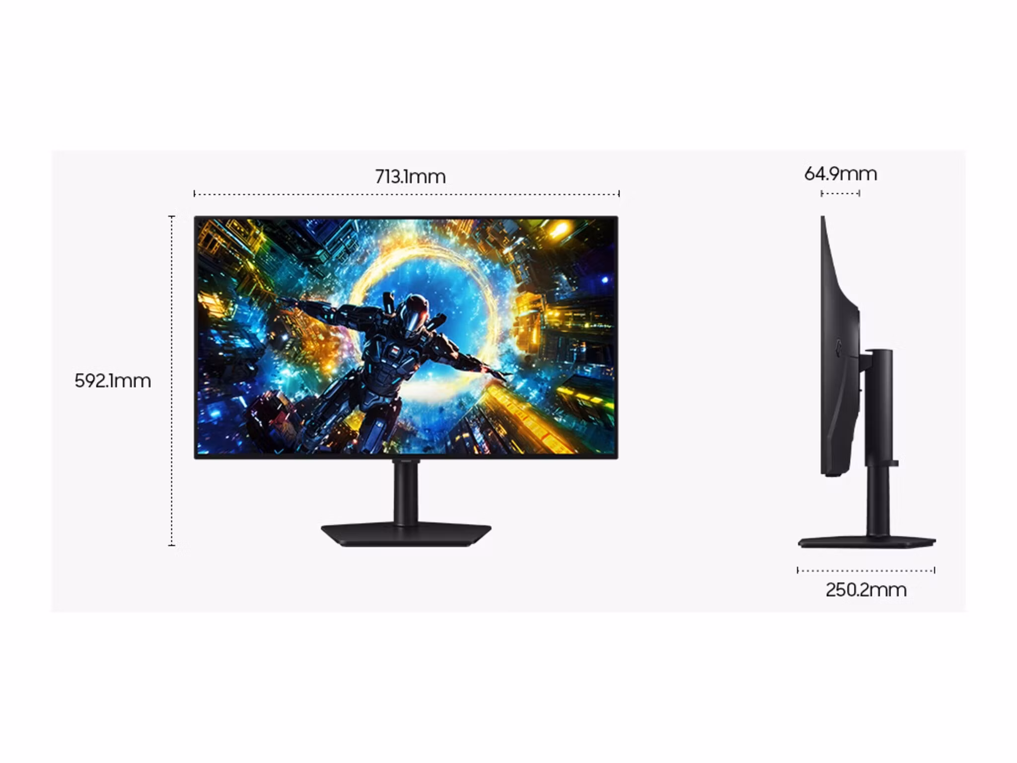 Samsung Odyssey G73SH 32" 3840 x 2160 pixlar 4K Ultra HD OLED Gamingskärm