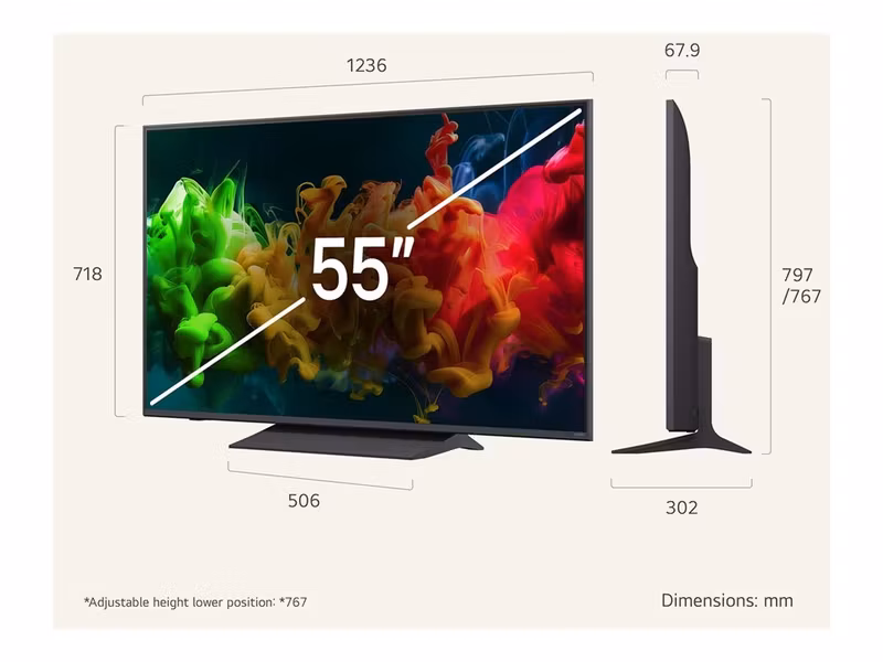 LG 55QNED8EB3B 55" 4K Ultra HD QNED Smart TV