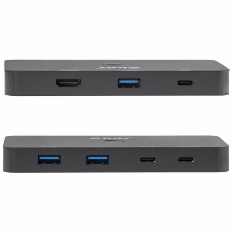 Club 3D CSV-2512 KVM-switch 2 × USB-C till HDMI 4K 60 Hz med 100 W PD