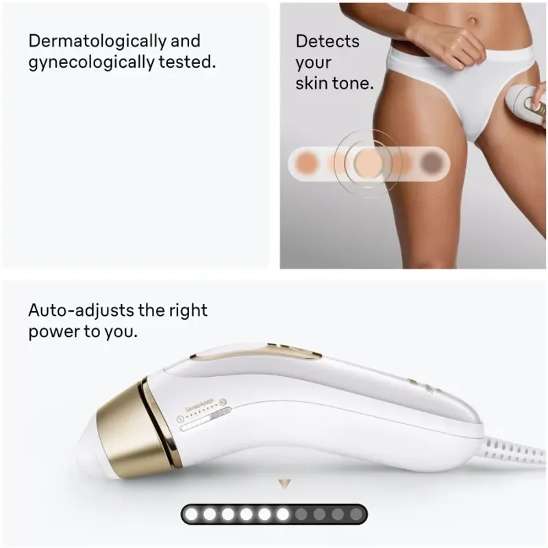 Braun Silk-expert Pro 5 PL5412 IPL Hårborttagning Guld/Vit
