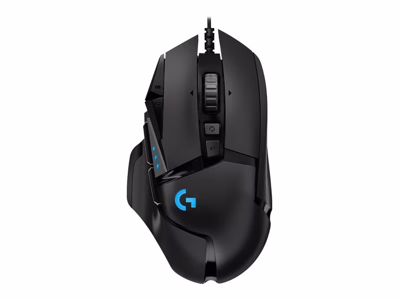 Logitech G502 HERO Optisk Trådbunden Gamingmus Svart