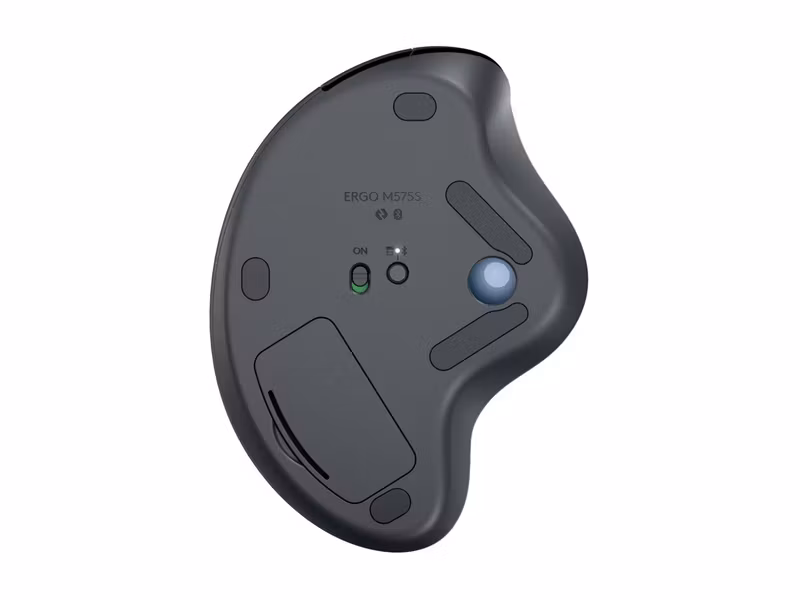 Logitech ERGO M575S Ergonomisk Trådlös Trackball Grå