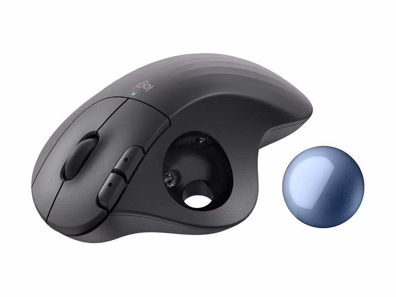 Logitech ERGO M575S Ergonomisk Trådlös Trackball Grå