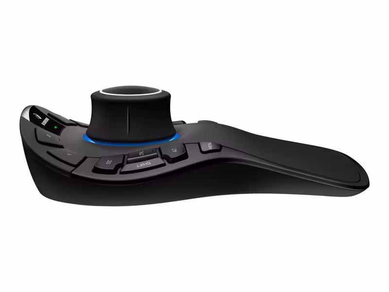 3Dconnexion SpaceMouse Pro Wireless 3D-mus Bluetooth 2,4 GHz 15 knappar Svart