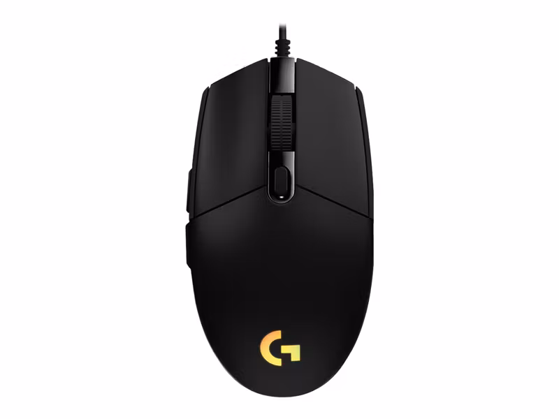 Logitech G102 LIGHTSYNC Optisk Trådbunden Gamingmus Svart